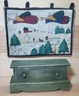 Dollhouse Miniature Rustic Vintage Furniture Set Chest Washtub Quilt 1 12 Scale