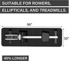 Rowing Machine Mat 96 x30  With Bag   Towel For Gym Equipment On Floors