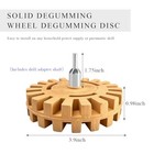 Decal Remover Eraser  4 Inch Rubber Wheel Adhesive Eraser For Geared Wheel