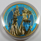 2019 Britannia   Germania Colorized 1 Oz Silver Allegories 5 Mark Coin  60851c