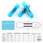 300x Heat Shrink Butt Wire Crimp Seal Connectors Splice Terminals Blue 16-14 Awg