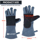 Animal Handling Gloves Bite Proof Leather Sleeve Dog Cat Bird Reptile Protection