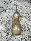 Vintage Dallah Coffee Tea Pot Brass Arabic Islamic Middle Eastern Large