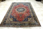 10x7 Museum Masterpiece Antique Hand Knotted Vegetable Dye Rare Mashadd Wool Rug