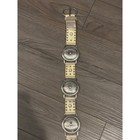 Vintage Western Tan Leather Concho Belt Silver Studded Medallion Boho Wide Strap