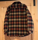 Vintage Men s Size M L l bean Wool Insulated Shirt Jacket Gray Plaid 0hqq1 Hole 