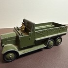 Vintage Dinky Toys Die-cast Army Military Covered Wagon Truck Jeep Toy Six Wheel