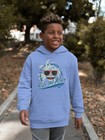 Ride The Wave - Surf Club Beach Vibes Retro Emoji Youth s Hoodie