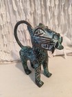 Superb Vintage  Benin  Leopard Bronze Nigeria African