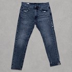 Levi s Selvedge 512 Jeans Men s 31x30 Black Paint Splatter Redline Faded Denim 
