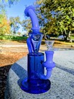 9  Blue Premium Klein Recycler Tobacco Smoking Water Pipe Hookah Bubbler Bong