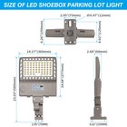 200w Outdoor Led Shoebox Area Light Commercial Parking Lot Street Lights Fixture