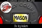 Toy Restore Custom License Plate Decals Stickers For Little Tikes Cozy Coupe Car