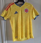 Adidas Colombia 26 Home Authentic Soccer Jersey Yellow Men s Jl6971 Fifa