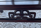 Vtg Chinese Japanese Carved Rosewood Alter Low Table Stand 17    X 10    X 6 1 2   