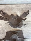Vintage Johnny West Marx Saddle Bag Pouch Lot Western Cowboy Thunderbolt Brown