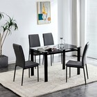 5 7 Piece Dining Table Set Dining Table   Chairs Kitchen Breakfast Furniture Us