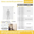 Clear Peva Plastic Shower Curtain Liner Premium Light Weight 72  X 72 