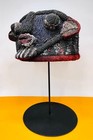 Bamileke Ceremonial Headdress  Richly Beaded Form Of A Man s Head  Camerooon 
