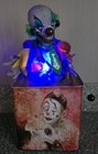 Atico Electronic Scary Creepy Killer Clown Jack In The Box Sound Light Tested 