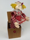 Vintage Jax Of Maine Handcrafted Maple Jack In The Box Jester With Heart Outfit