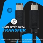 6ft Firewire Cable 6-pin To 6-pin For Pc mac  Ieee1394 Ilink 6p-6p