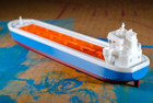 Container Ship N Or Z Scale With 12 Containers Train Choose White Or Color Print