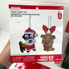 Lot Of 4 Creatology Christmas Dog Foam Ornament Kits For Kids - Makes 48 Crafts
