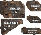 Terrain Area Footprints - Rotiron - Compatible W  Warhammer 40k 11th Ed