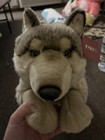 Rare Fao Schwarz Wolf Brown Biege  Nwt Plush Stuffed Animal Toys R Us 2013  27    