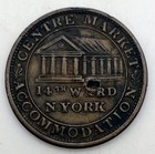 1837 Hard Times Token Centre Market Struck With Broken Die Ht-240 Exonumia