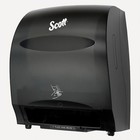 Scott 48860 Essential Electronic Hard Roll Towel Dispenser  Black  Purple Core 