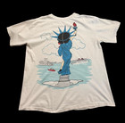 Remake Vtg Betty Boop Statue Of Liberty New York City T-shirt Pa11767