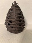 Vintage Cast Iron Lantern Pinecone Tea Light Candle Holder With Handle