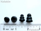 8pcs Eartips For Jbl Tune 230nc Live Free X Nc  Pro -4l   4s Black Triple Flange