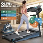 3 5hp Heavy Duty Treadmillfoldable Treadmill 300lb capacity Electric Treadmill    