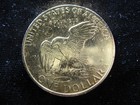 Large Old Gold Plated Coin Usa 1 Dollar 1972  eisenhower   Eagle   231 
