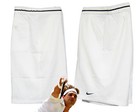 New Nike Mens Premium Drifit Tennis Shorts White   Black Trim  Xl Tg