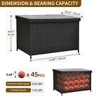 Xxxl Deck Box Pe Rattan Wicker Outdoor Storage Box Patio Furniture 230 Gallon