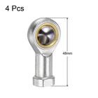 4pcs Si8tk Phsa8 M8 Female Rod End M8x1 25 Right Hand Thread Includes Jam Nut