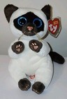 Ty Beanie Baby Boos Bellies Miso The Siamese Cat 6  New Mwmts Plush Stuffed Toy