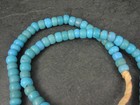 Antique Vintage Blue Glass African Trade Beads 10mm 24 