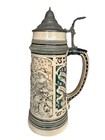 Vintage 1920-1930 Thewalt Germany German Lidded Beer Stein Large 1 5 Liter 13    T
