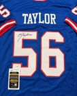 Lawrence Taylor St Autographed New York Giants Custom Style Jersey Jsa Qr Code