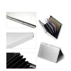Metal Aluminum Wallet Rfid Blocking Crash Proof Credit Card Holder Case Pocket