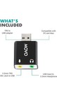 Movo 3 5mm Trs Microphone To External Sound Card Usb Audio Adapter For Pc   Mac