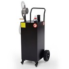 40 Gallon Steel Portable Fuel Caddy Transfer Fluid Diesel Storage Tank Container