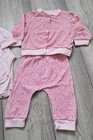 Benovse Girls 6-9 Months 3pc Pink Disney Minnie Mouse Bodysuit Jacket Trousers