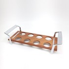 Vintage Danish Modern Wooden Cocktail Serving Tray Mcm Platter Bar Decor Barware