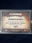 Jeffrey Dean Morgan Negan 2017 Topps Walking Dead Season 7 Auto Relic    10